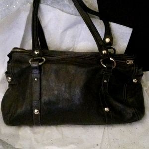 Alfani black leather purse
